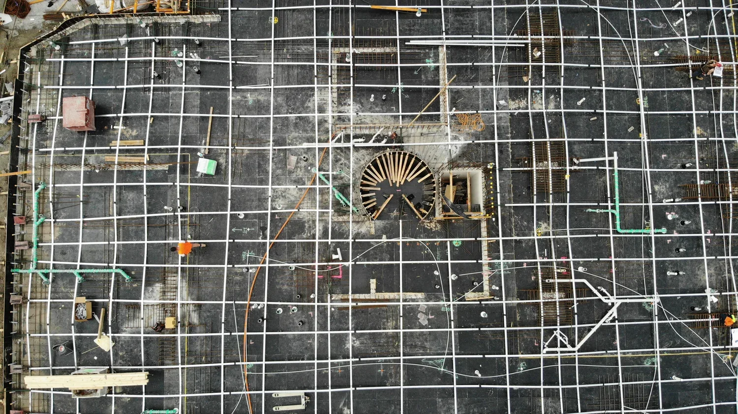 Aerial project imagery published by Zeta Building Group