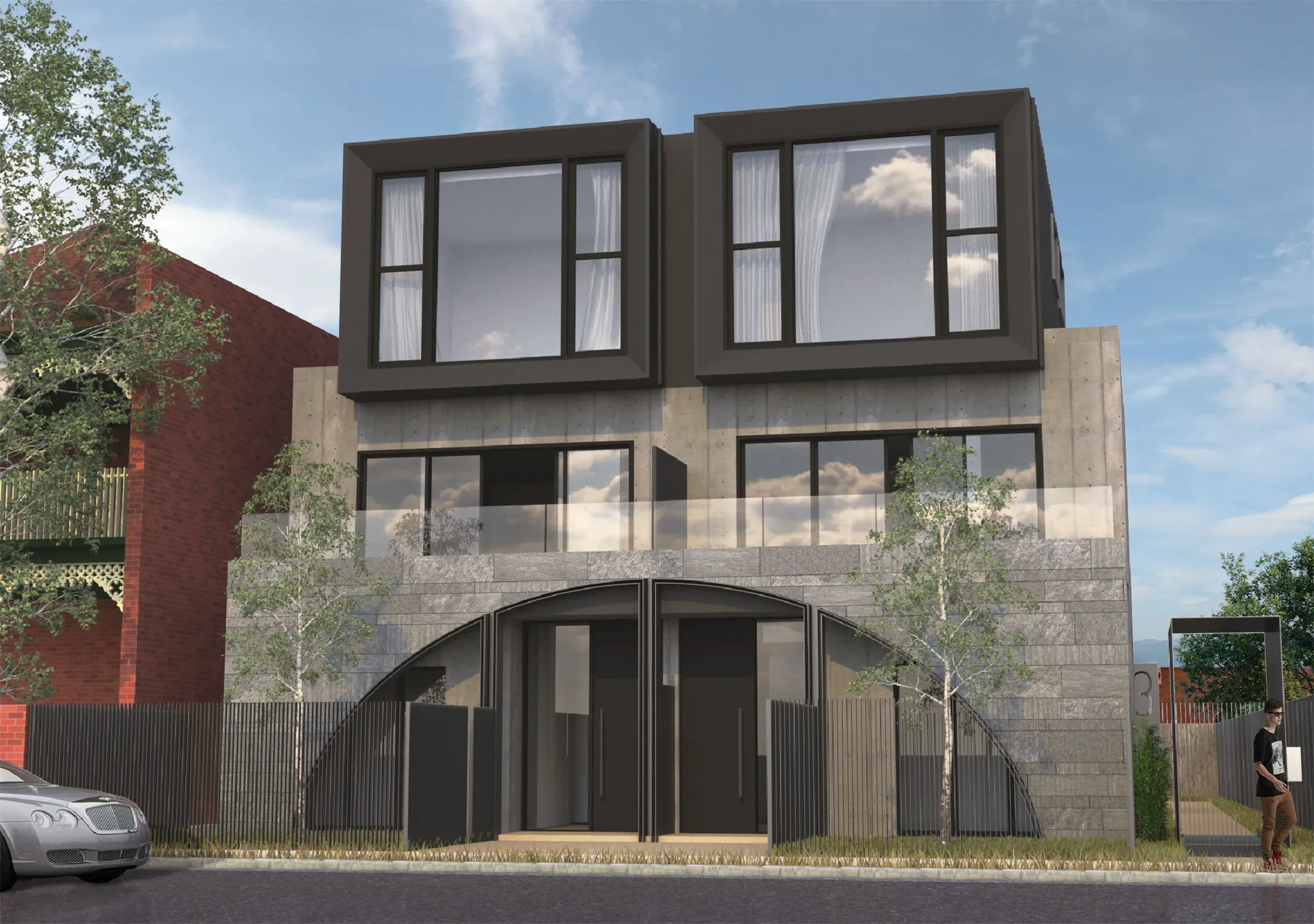 St Kilda two-residence project